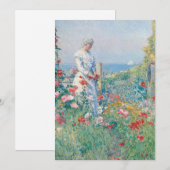In de tuin | Childe Hassam (Voorkant / Achterkant)