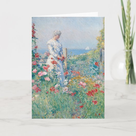 In de tuin | Childe Hassam Kaart (Voorkant)