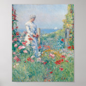 In de tuin | Childe Hassam Poster (Voorkant)