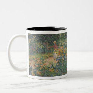 In de tuin - Claude Monet - c1895 Tweekleurige Koffiemok