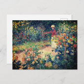 In de tuin Claude Monet impressionistische schilde Briefkaart (Voorkant / Achterkant)