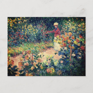 In de tuin Claude Monet impressionistische schilde Briefkaart