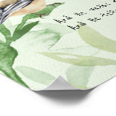 In de tuin die de vogelstand uit de tuin bedekt poster (Hoek)