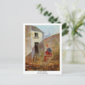 In de tuin door Carl Spitzweg Briefkaart (Staand voorkant)