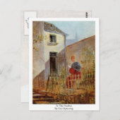In de tuin door Carl Spitzweg Briefkaart (Voorkant / Achterkant)