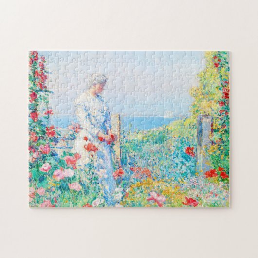 In de tuin door Childe Hassam Legpuzzel (Horizontaal)