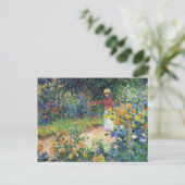 In de tuin door Claude Monet Briefkaart (Staand voorkant)