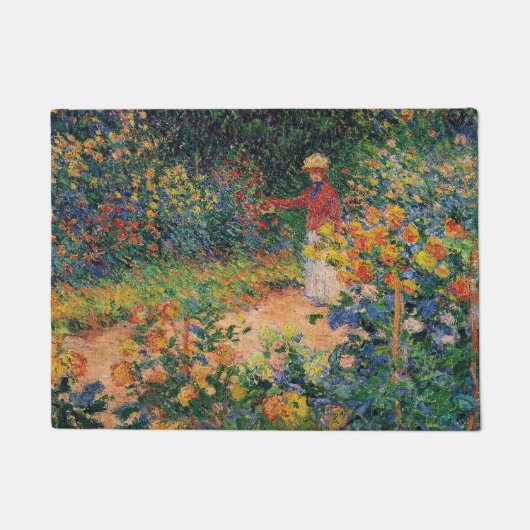 In de tuin door Claude Monet Deurmat (Voorkant)