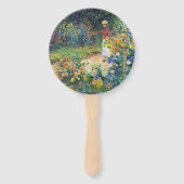 In de tuin door Claude Monet Handwaaier (Voorkant)
