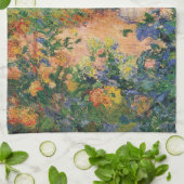 In de tuin door Claude Monet Kitchen Towel Theedoek (Gevouwen)
