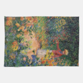 In de tuin door Claude Monet Kitchen Towel Theedoek (Horizontaal)