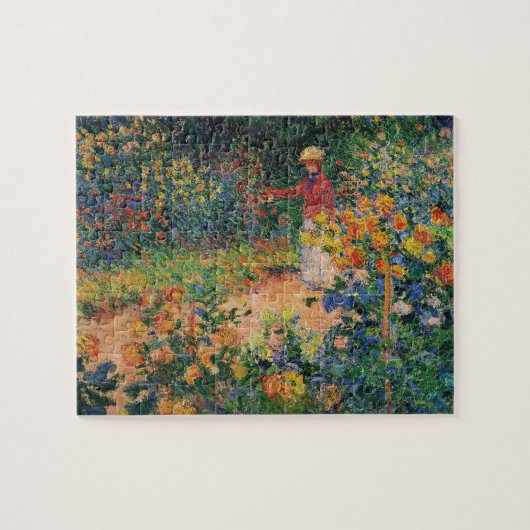 In de tuin door Claude Monet Legpuzzel (Horizontaal)