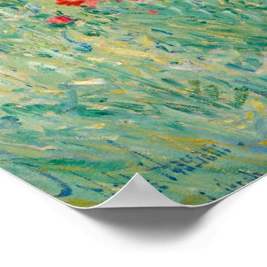 In de tuin door Frederick Childe Hassam Poster (Hoek)