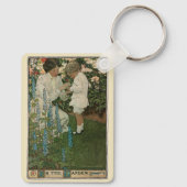 In de tuin door Jessie Willcox Smith Sleutelhanger (Achterkant)