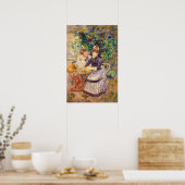 In de tuin, door Pierre-Auguste Renoir Poster (Keuken)
