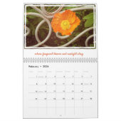 ...In de tuin - gedicht en bloemenfoto's Kalender (Feb 2026)