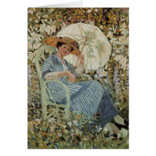 In de tuin, Giverny door Frederick Frieseke