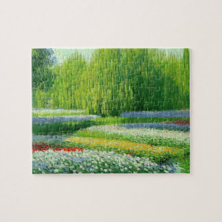 In de tuin - Impressionist gestileerd Afbeelding Legpuzzel