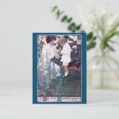 In de tuin, Jessie Willcox Smith Briefkaart (Staand voorkant)