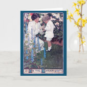 In de tuin, Jessie Willcox Smith Kaart (Gele Bloem)