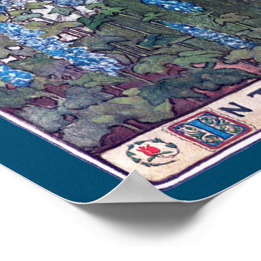 In de tuin, Jessie Willcox Smith Poster (Hoek)