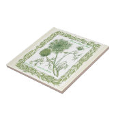 In de tuin ~ Koningin Anne's Lace Tile Tegeltje (Zijkant)