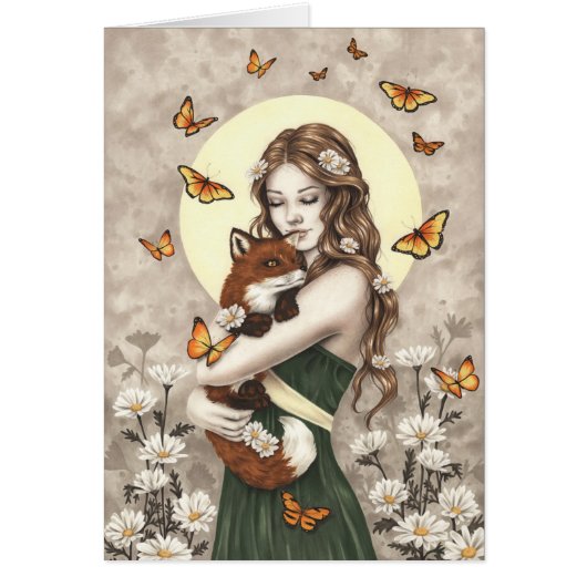 In de tuin met vossen en vlinders (Voorkant)