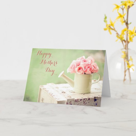 In de tuin Moederdag Kaart (Gele Bloem)