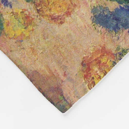 In de tuin, Monet Fleece Deken (Hoek)