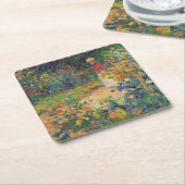 In de tuin, Monet Kartonnen Onderzetters (Schuin)