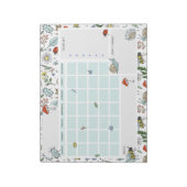 In de tuin open datum bureau kalender notitieblok (Linkerzijde)