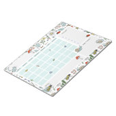 In de tuin open datum bureau kalender notitieblok (Schuin)