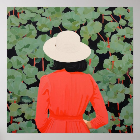 In de tuin poster (Voorkant)