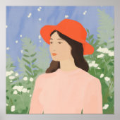 In de tuin poster (Voorkant)