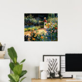 In de tuin poster (Thuiskantoor)