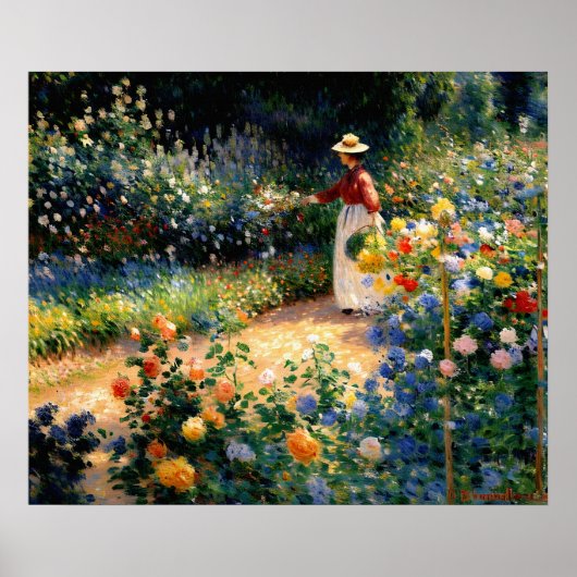 In de tuin poster (Voorkant)