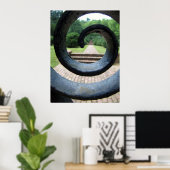 In de tuin poster (Thuiskantoor)