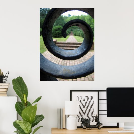 In de tuin poster (Thuiskantoor)