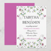 In de tuin - Save the Date (Voorkant / Achterkant)