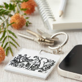 In de tuin sleutelhanger (Voorkant Rechts)