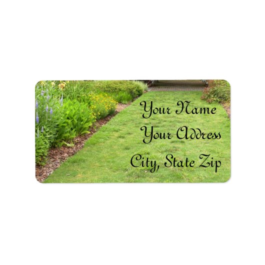 In de tuin Thema Etiket (Voorkant)