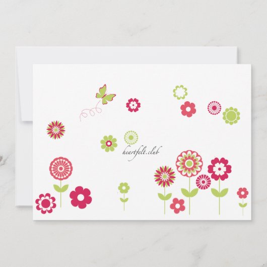 In de tuin uitnodiging (Achterkant)