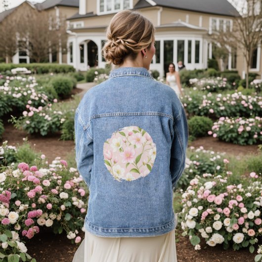 In de tuin van de dageraad denim jacket (Huwelijk Achterkant)