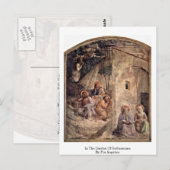 In de tuin van Gethsemane door Fra Angelico Briefkaart (Voorkant / Achterkant)