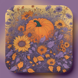 In de tuin van Halloween Papieren Bordje