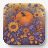 In de tuin van Halloween Papieren Bordje (Voorkant)