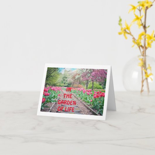 IN DE TUIN VAN HET LEVEN-BEN JE DE BEESTEBLOEM KAART (Gele Bloem)