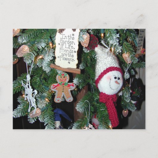 In de tuin van het leven zijn vrienden de bloerkaa briefkaart (Voorkant)