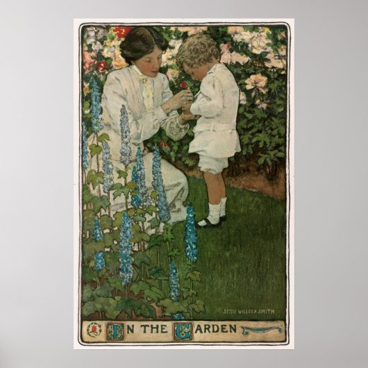 In de tuin van Jessie Willcox Smith Poster (Voorkant)