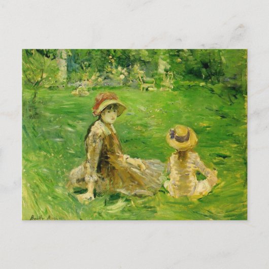 In de tuin van Maurecourt Berthe Morisot Briefkaart (Voorkant)